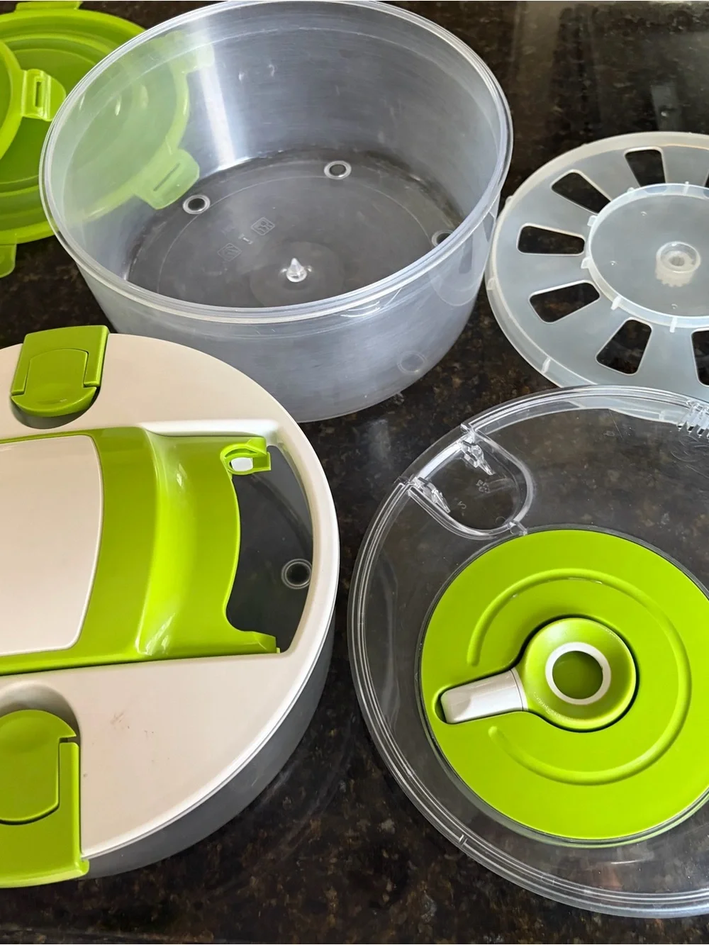 Multi-Function Green Salad Spinner and Food Prep Set